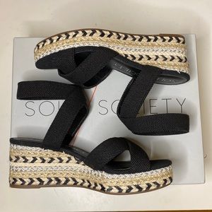 Sole Society wedge heel espadrille sandals